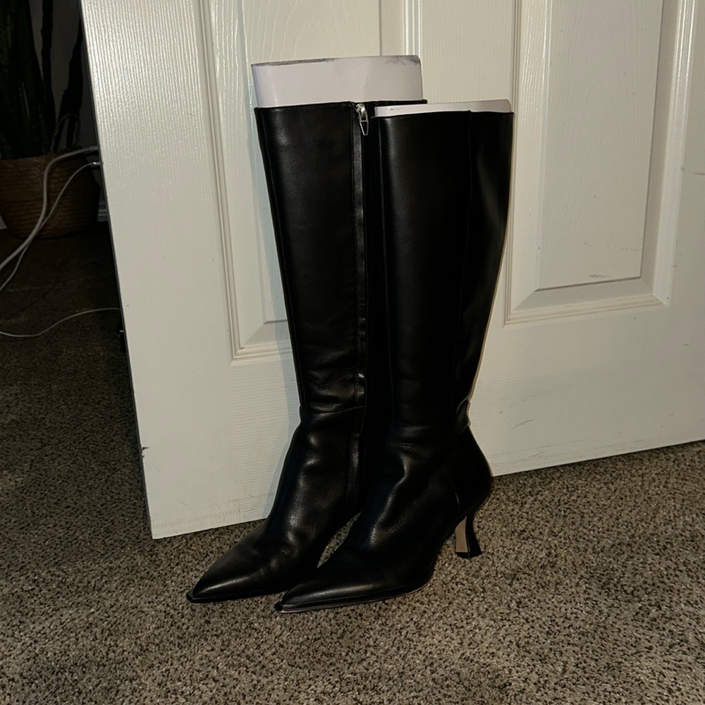 Dolce Vita Black Auggie Leather Tall Boots